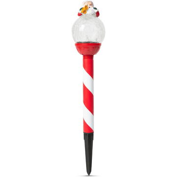 Lampă solară LED - Moș Crăciun, bilă de sticlă - 42 x ø7,5 cm