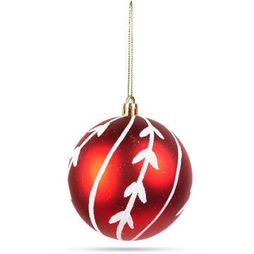 Set globuri roșii pentru brad - 6 buc / pachet