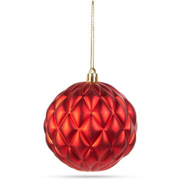 Set globuri roșii pentru brad - 6 buc / pachet