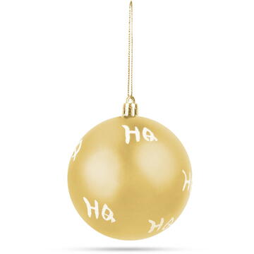 Set globuri aurii pentru brad - 6 buc / pachet