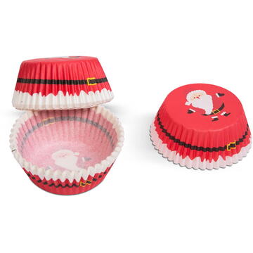 Set hârtii de copt brioșe - motive de Crăciun - 100 buc/ Pachet