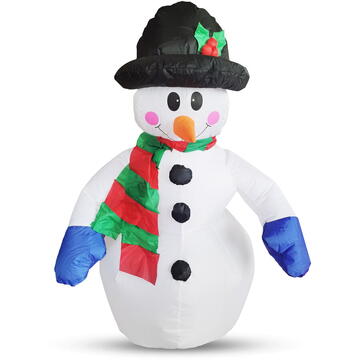 Om de zăpadă gonflabil - 120 cm - IP44 - 1 LED - alimentat de la rețea