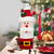 Suport sticle de băutură de Crăciun - Moș Crăciun 3D - poliester - 27 x 12 cm