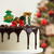 Decor de tort - motive de Crăciun - 10 cm - 2 tipuri - 3 piese / pachet