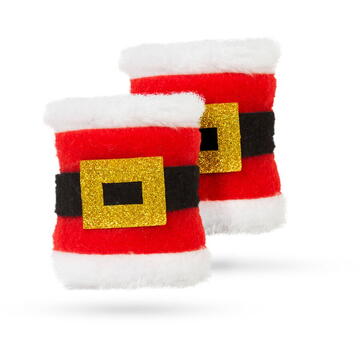 Inel pentru șervet de Crăciun - Moș Crăciun - 8 x 8 cm - 2 buc/pachet