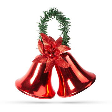 Decor de Crăciun - clopoțel- culoare roșie