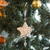 Ornament pentru bradul de Crăciun - stea- irizat, acrilic - cu agățătoare - 2 forme: fulg și stea