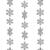 Ghirlandă de Crăciun - Fulgi de nea - 2.7 m - argintie