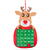 Calendar de Crăciun - ren - cu marker cu arici