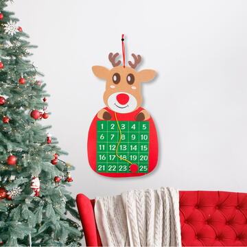 Calendar de Crăciun - ren - cu marker cu arici