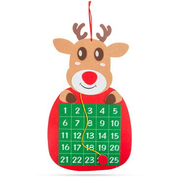 Calendar de Crăciun - ren - cu marker cu arici