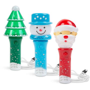 Mini-felinar de Crăciun - cu LED - 13,5 cm - 3 feluri