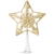 Vârf de brad - stea - 20 x 15 cm - aurie