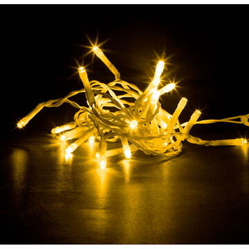 Perdea luminoasă - 200 LEDuri - alb cald - IP44 - 4,2 m - 8 programe