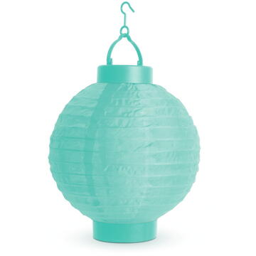 Garden of Eden - Lampion solar cu LED 3 culori, alb rece 21 cm