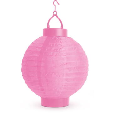 Garden of Eden - Lampion solar cu LED 3 culori, alb rece 21 cm