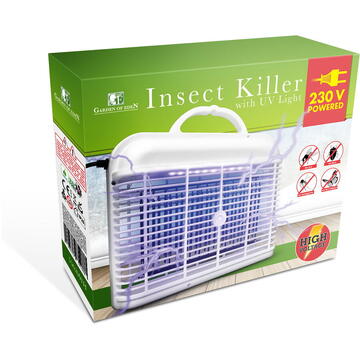 Garden of Eden Capcană UV pentru insecte - 230V, suspendată - albă