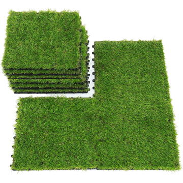 Garden of Eden Pardoseală din iarbă artificială - 30 x 30 cm - 11 buc/pachet