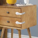 Handy Siguranțe sertare / blocare sertare - copii - 21 cm - autoadeziv -alb -2 buc. /pachet