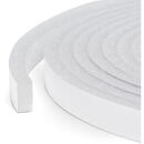 Delight - Profil de etanşare autoadeziv pt. ferestre şi uşi, 5 m- alb, 15 mm