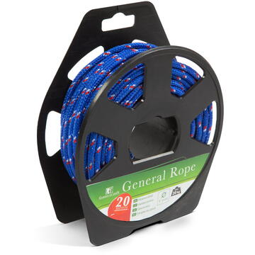 Funie de uz general - 4 mm - 20 m - roșie/albastră - Garden of Eden