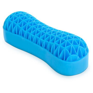 Bewello Pernă pentru gât - din gel siliconic + husă cu fermoar - 27 x 9 x 9 cm