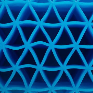 Bewello Pernă pentru gât - din gel siliconic + husă cu fermoar - 27 x 9 x 9 cm