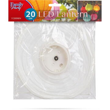 Family Lampion alb - 1 LED - Alb - 2 x AAA