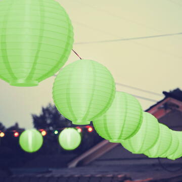 Family Lampion LED - Verde - 2 x AAA