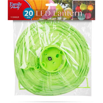 Family Lampion LED - Verde - 2 x AAA