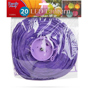 Family Lampion LED - violet - 2 x AAA