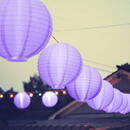 Family Lampion LED - violet - 2 x AAA