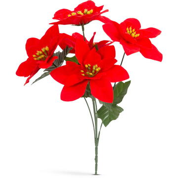 Decor de sărbători - Poinsettia roșie