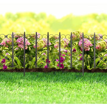 Garden of Eden Bordura pt. pat de flori / gard - 61 x 30 - Negru