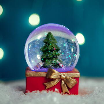 Glob de zăpadă de Crăciun cu LED - 4 modele
