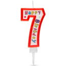 Family Lumânare pentru tort în forma cifrei 7