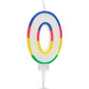 Family Lumânare pentru tort în forma cifrei 0