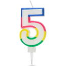 Family Lumânare pentru tort în forma cifrei 5