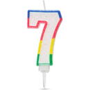 Family Lumânare pentru tort în forma cifrei 7