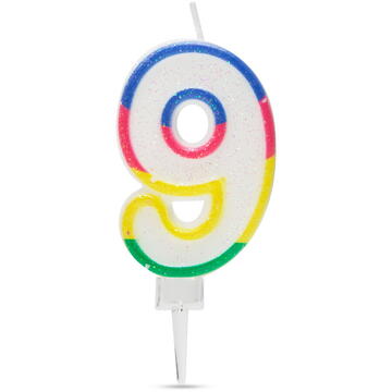 Family Lumânare pentru tort în forma cifrei 9