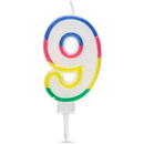 Family Lumânare pentru tort în forma cifrei 9