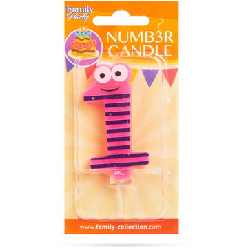 Family Lumânare pentru tort în forma cifrei 1