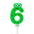 Family Lumânare pentru tort în forma cifrei 6