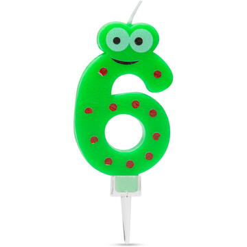 Family Lumânare pentru tort în forma cifrei 6