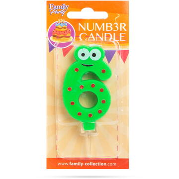 Family Lumânare pentru tort în forma cifrei 6