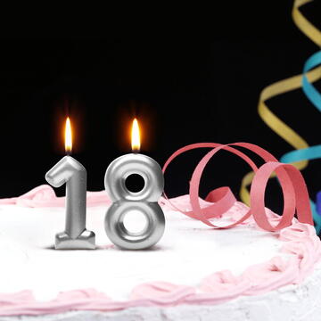 Family Lumânare pentru tort în forma cifrei 0