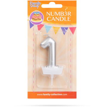 Family Lumânare pentru tort în forma cifrei 1