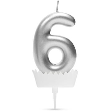 Family Lumânare pentru tort în forma cifrei 6