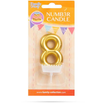 Family Lumânare pentru tort în forma cifrei 8