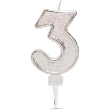 Family Lumânare pentru tort în forma cifrei 3